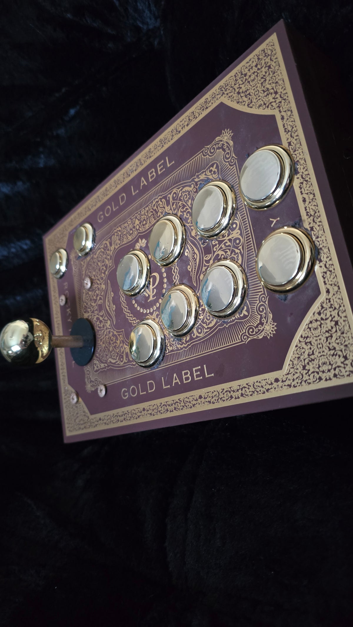 Golden Cigar Box Arcade Stick
