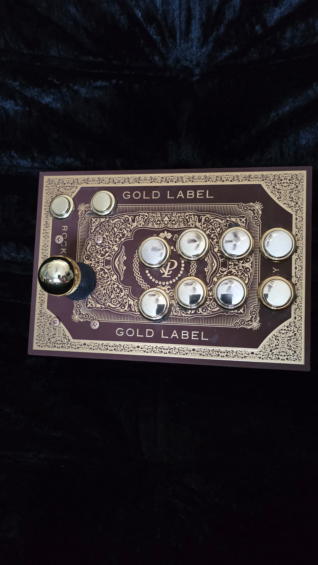 Golden Cigar Box Arcade Stick